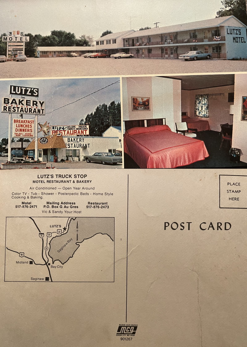 Lutzs Truck Stop and Motel - Postcard From Shawn